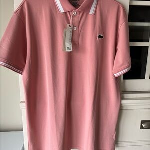 Lacoste Men's Polo Shirt in Soft Pink